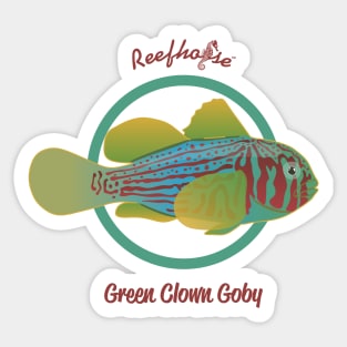 Green Clown Goby Sticker